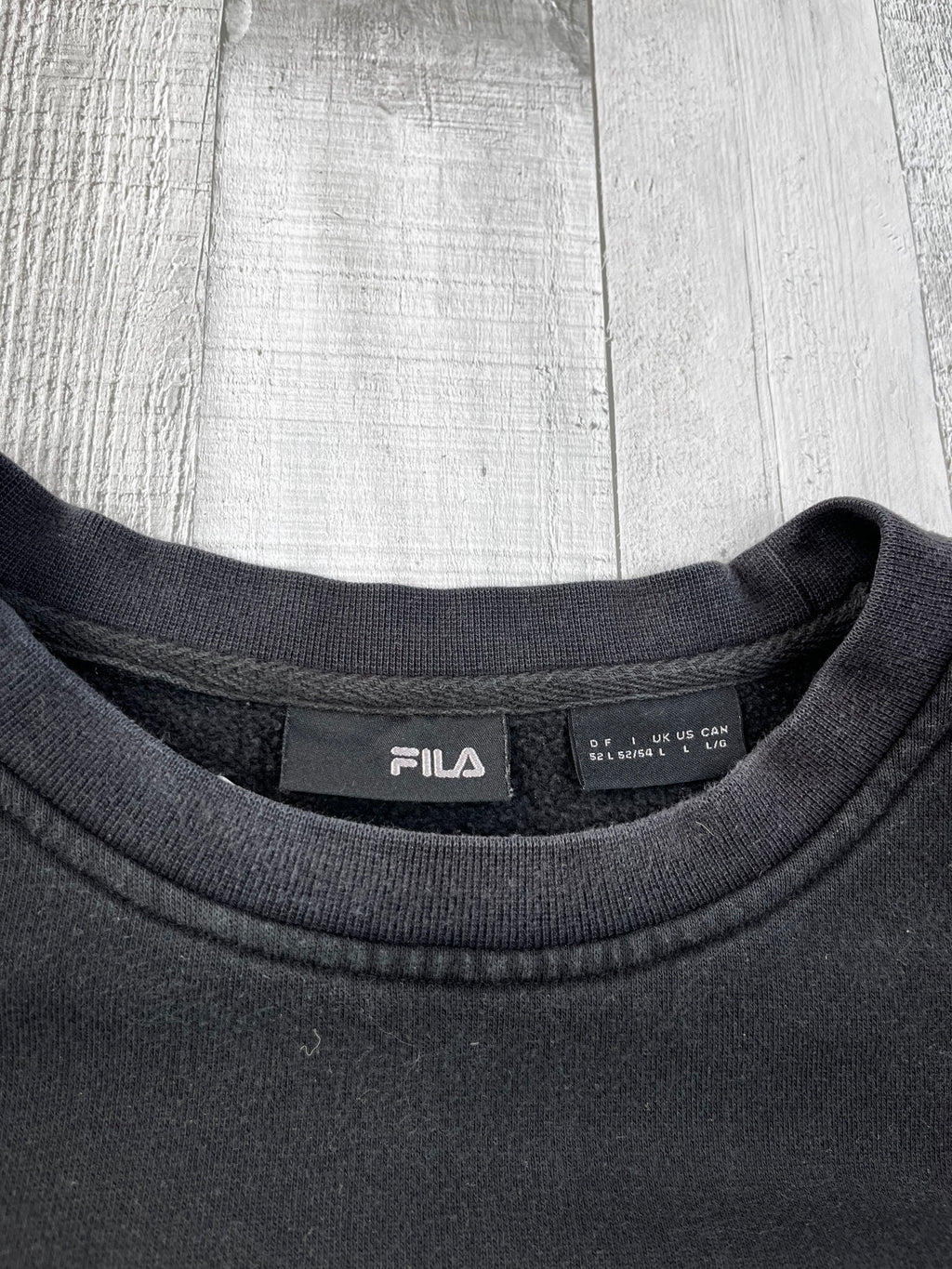 Fila Vintage Sweater Y2K 00s Schwarz L