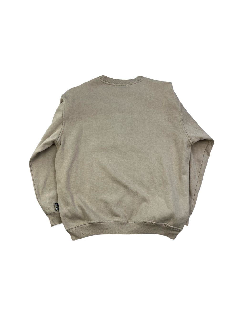 Vintage Sweater Bulldog Bestickt 90s Beige M