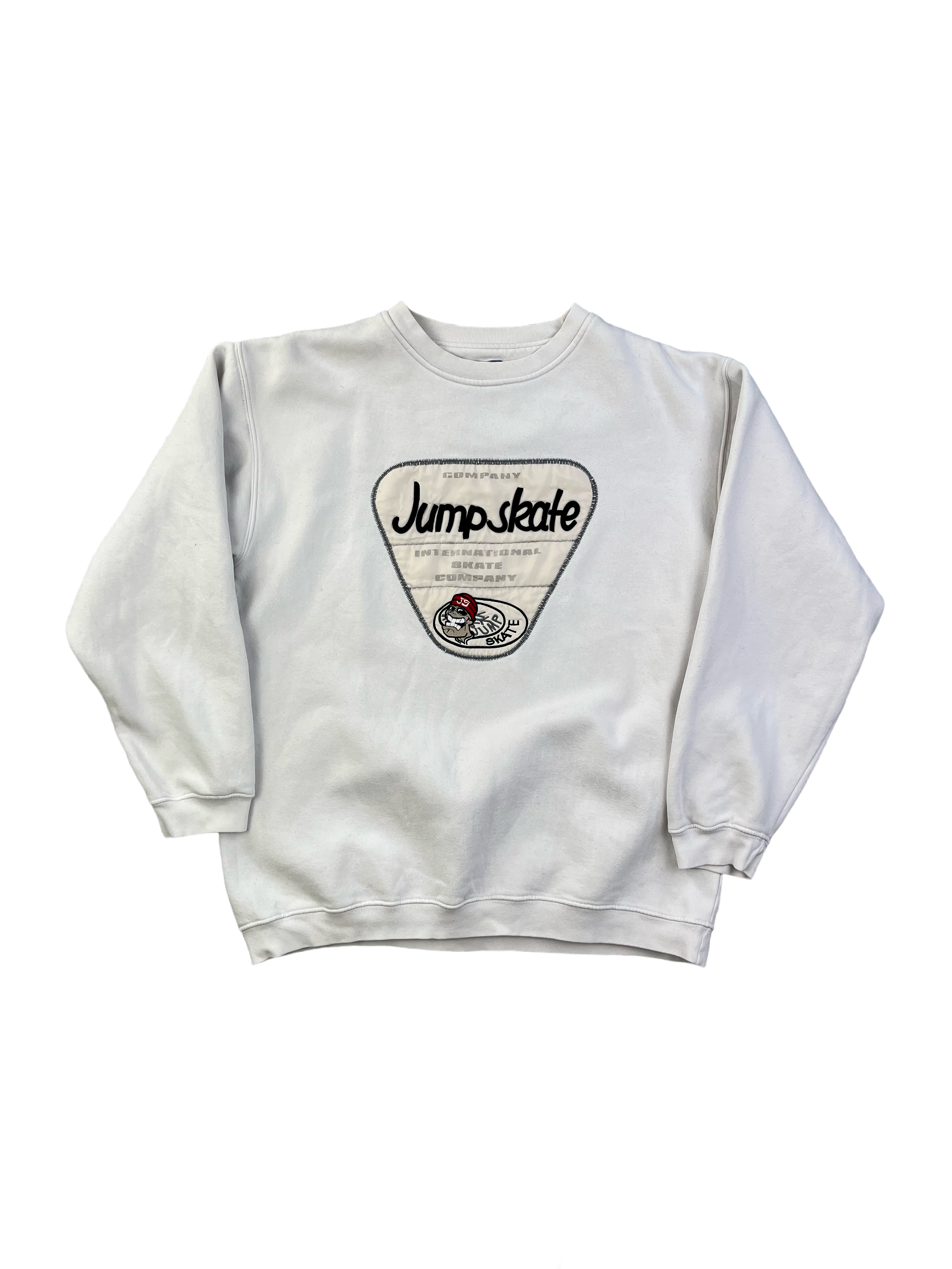 IDPDT Vintage Sweater Skate 90s Weiß XL