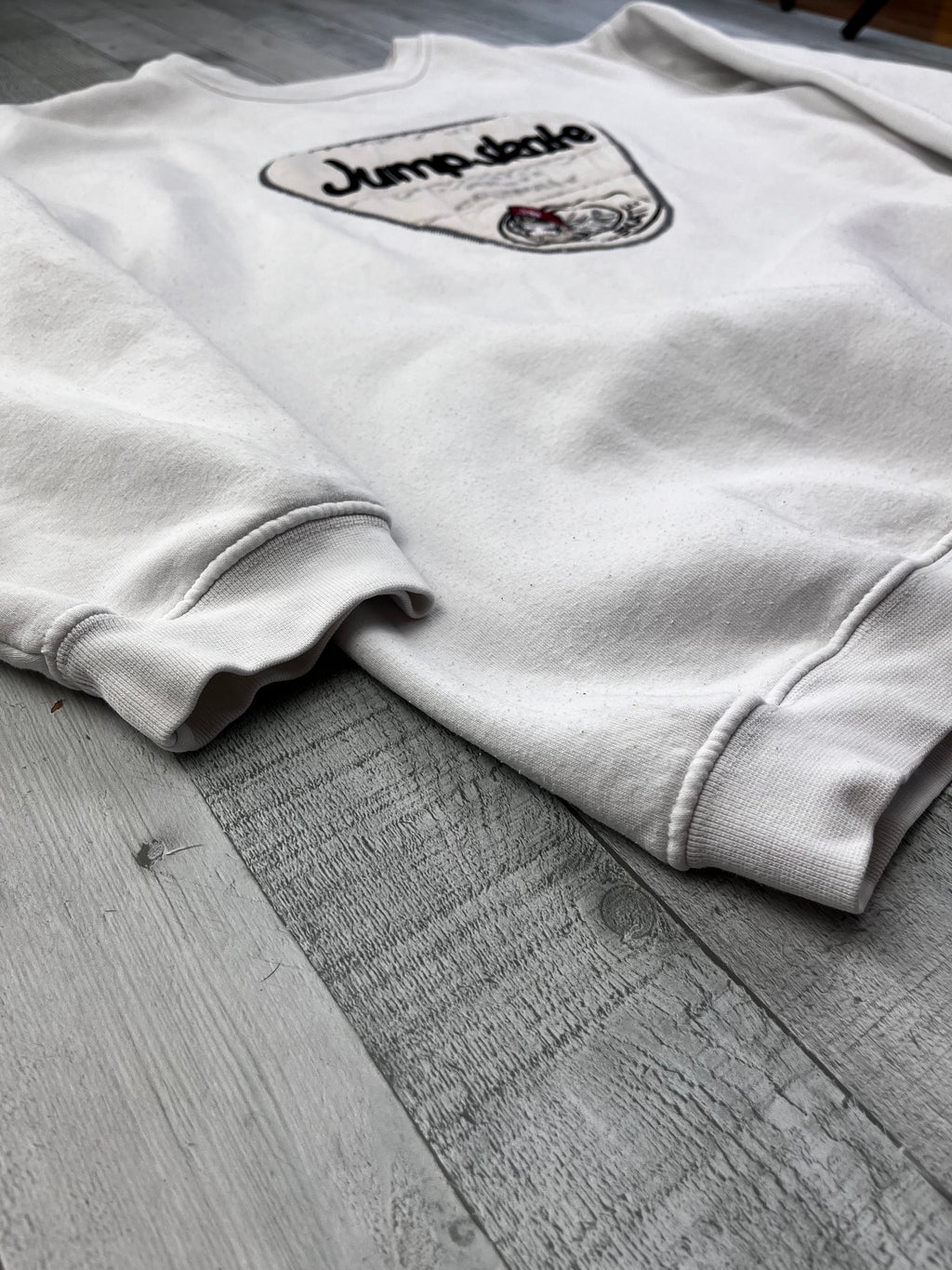 IDPDT Vintage Sweater Skate 90s Weiß XL