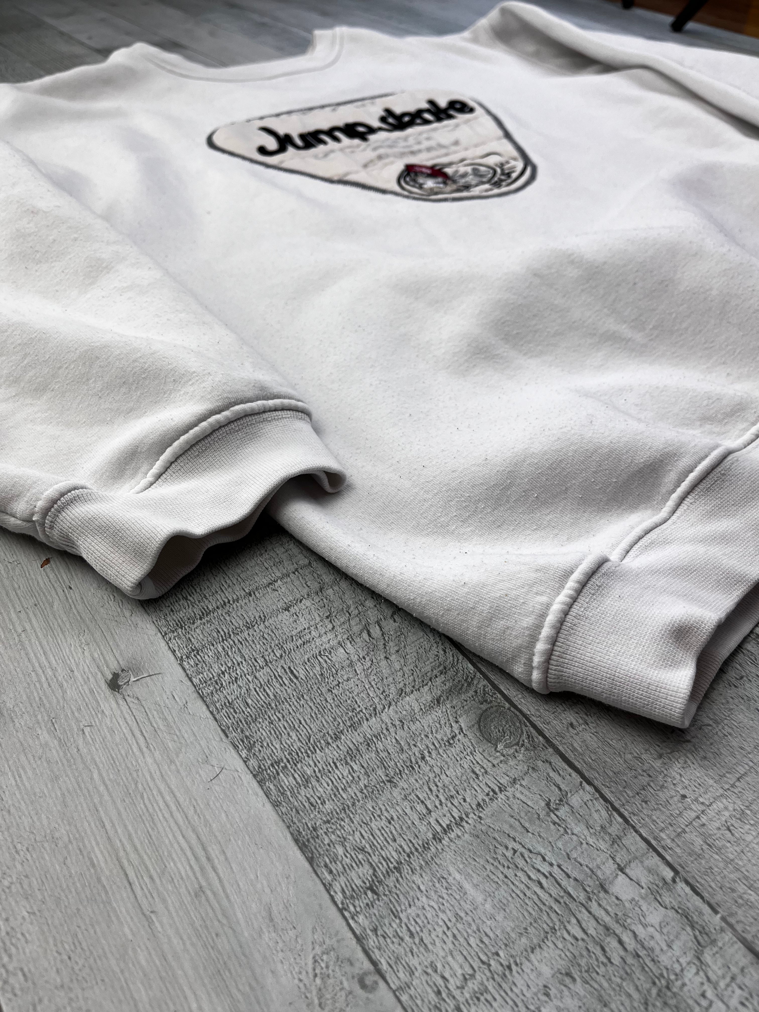 IDPDT Vintage Sweater Skate 90s Weiß XL