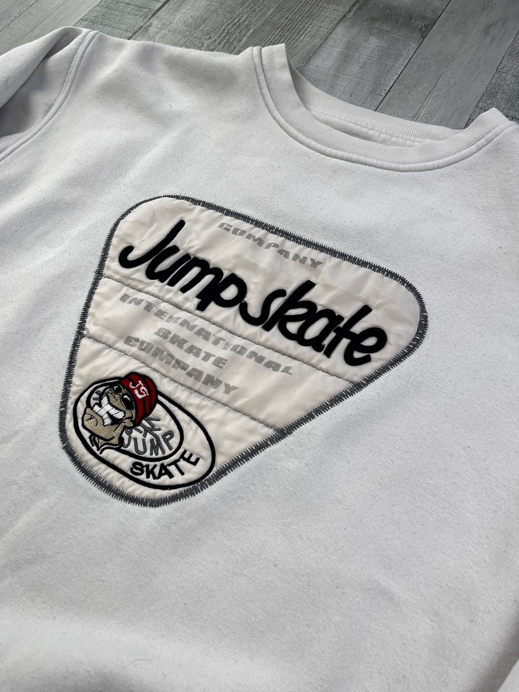 IDPDT Vintage Sweater Skate 90s Weiß XL