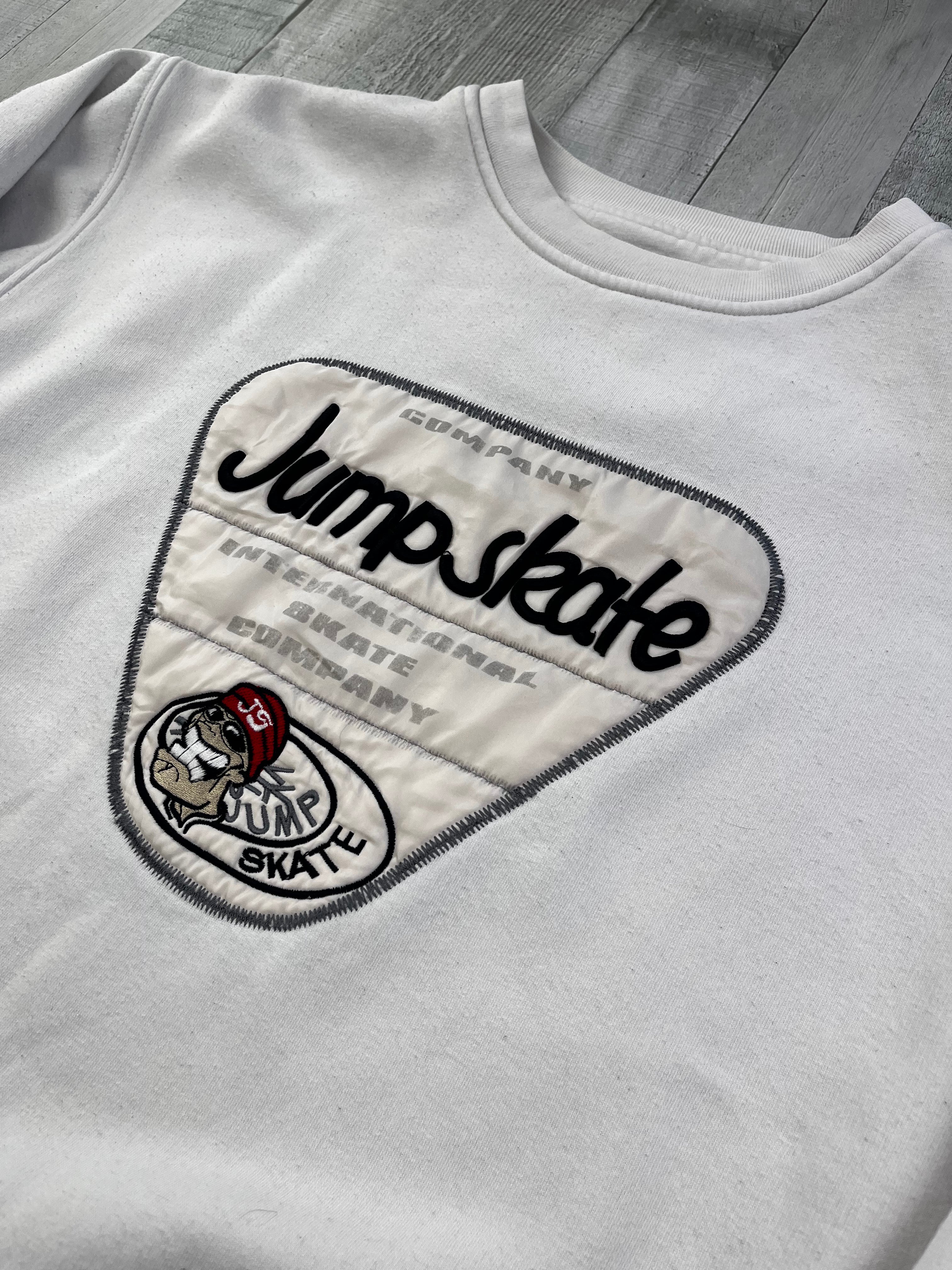 IDPDT Vintage Sweater Skate 90s Weiß XL