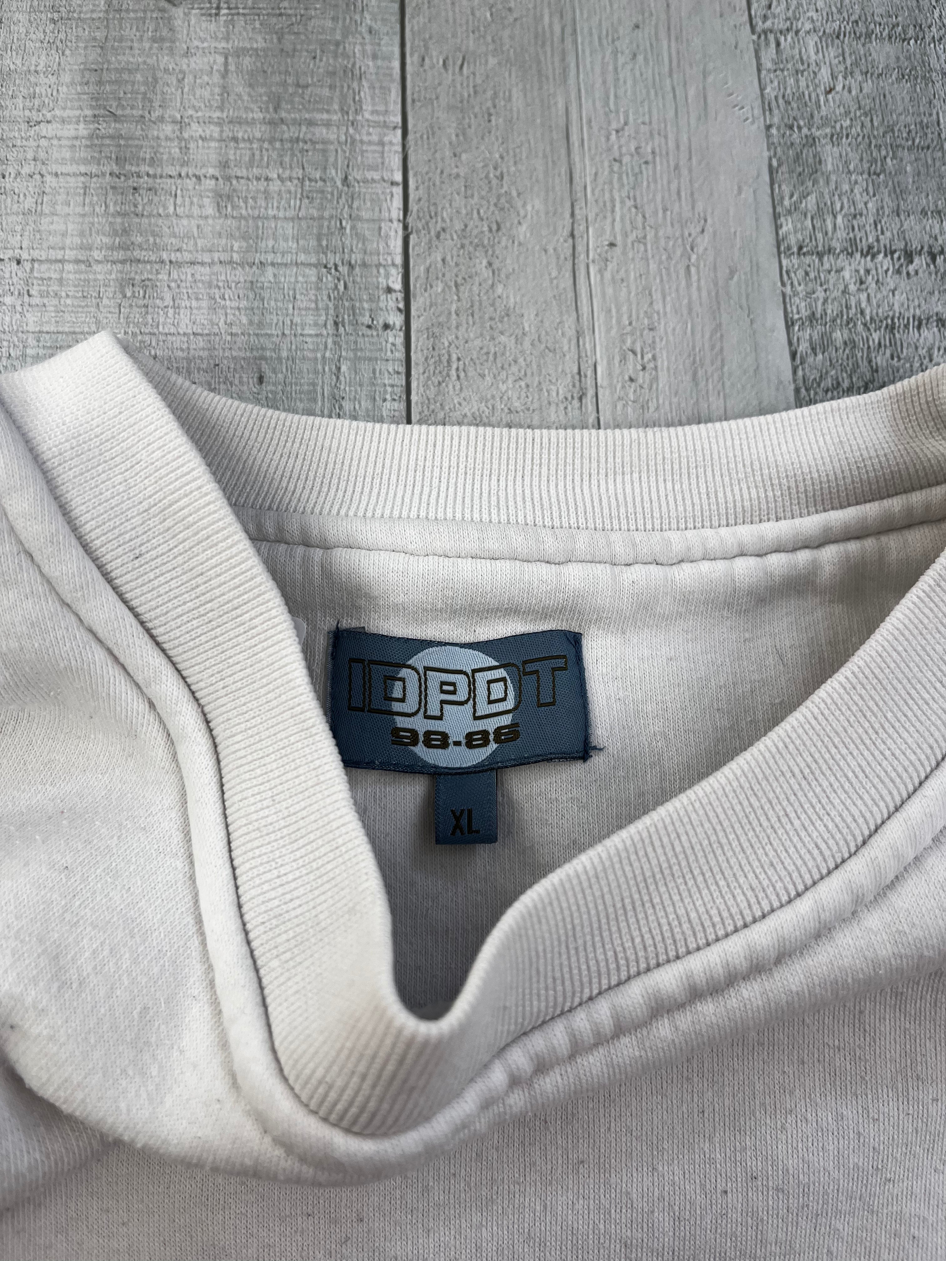 IDPDT Vintage Sweater Skate 90s Weiß XL