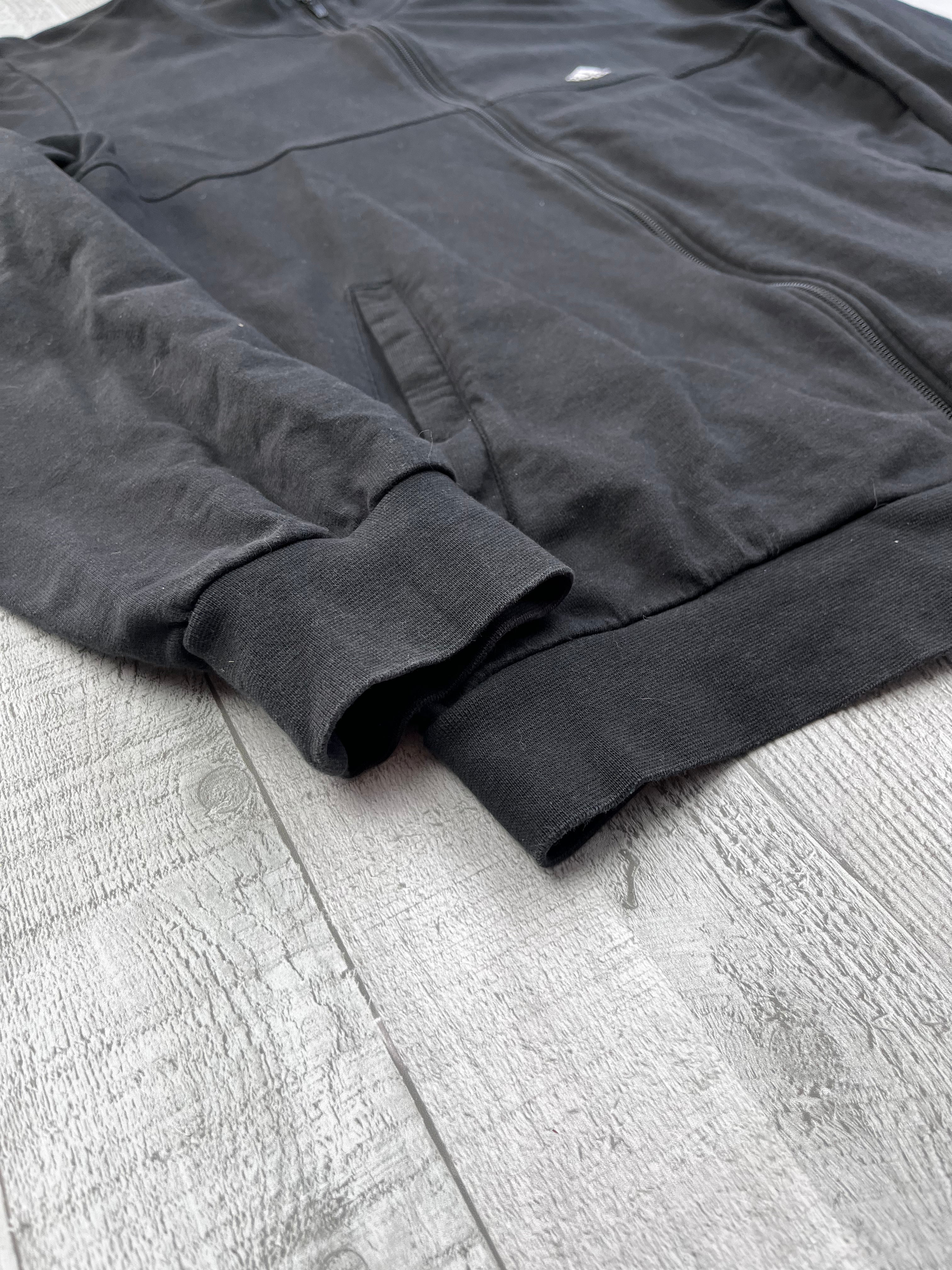 Adidas Vintage Pullover Zip Y2K 2000s Schwarz M