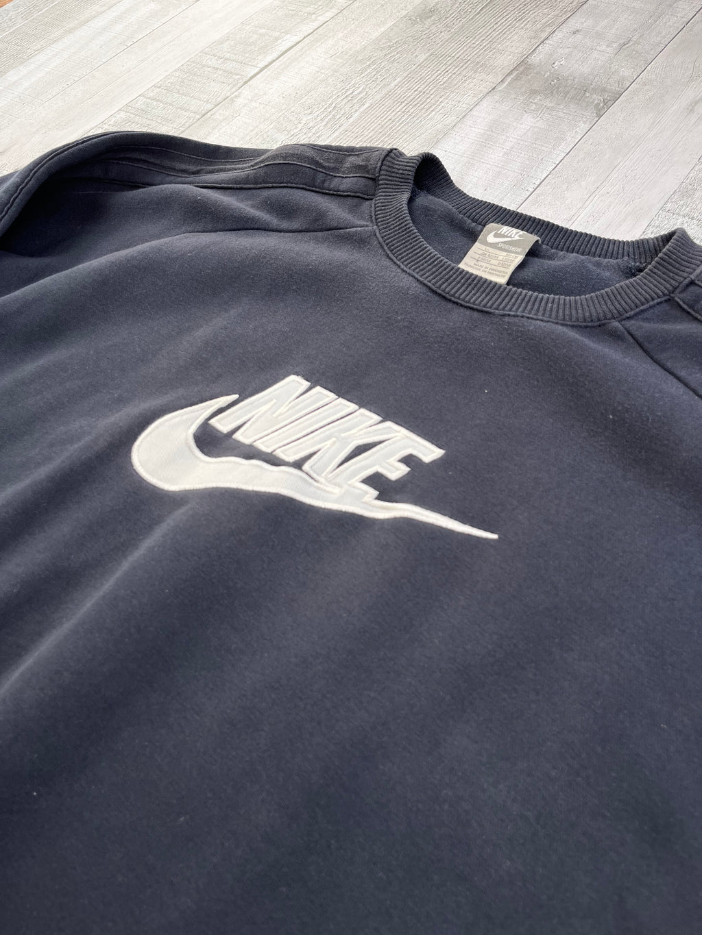 Nike Vintage Sweater Y2K 2000s Dunkelblau L