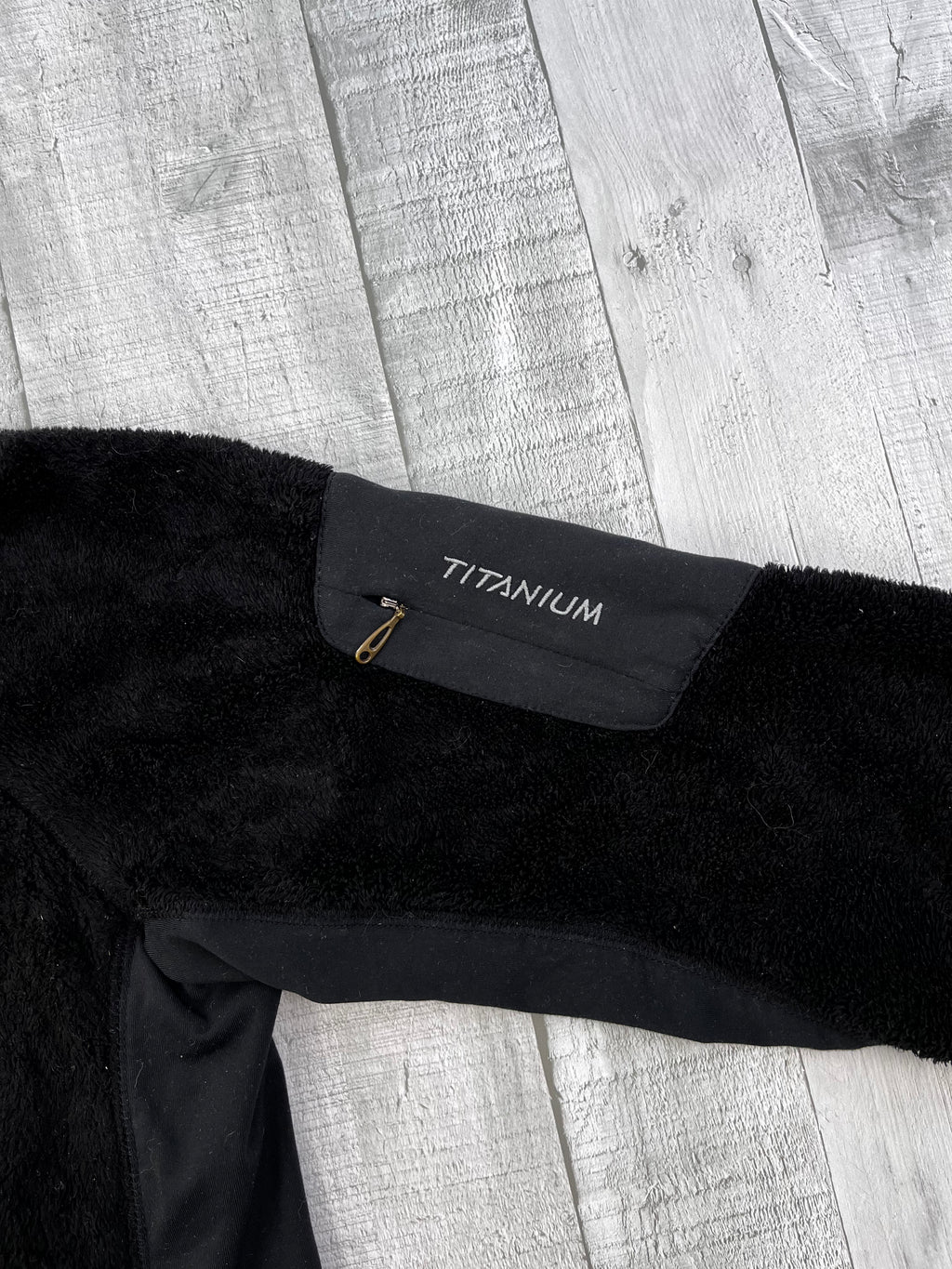 Columbia Titan Fleecejacke Plüsch Schwarz S