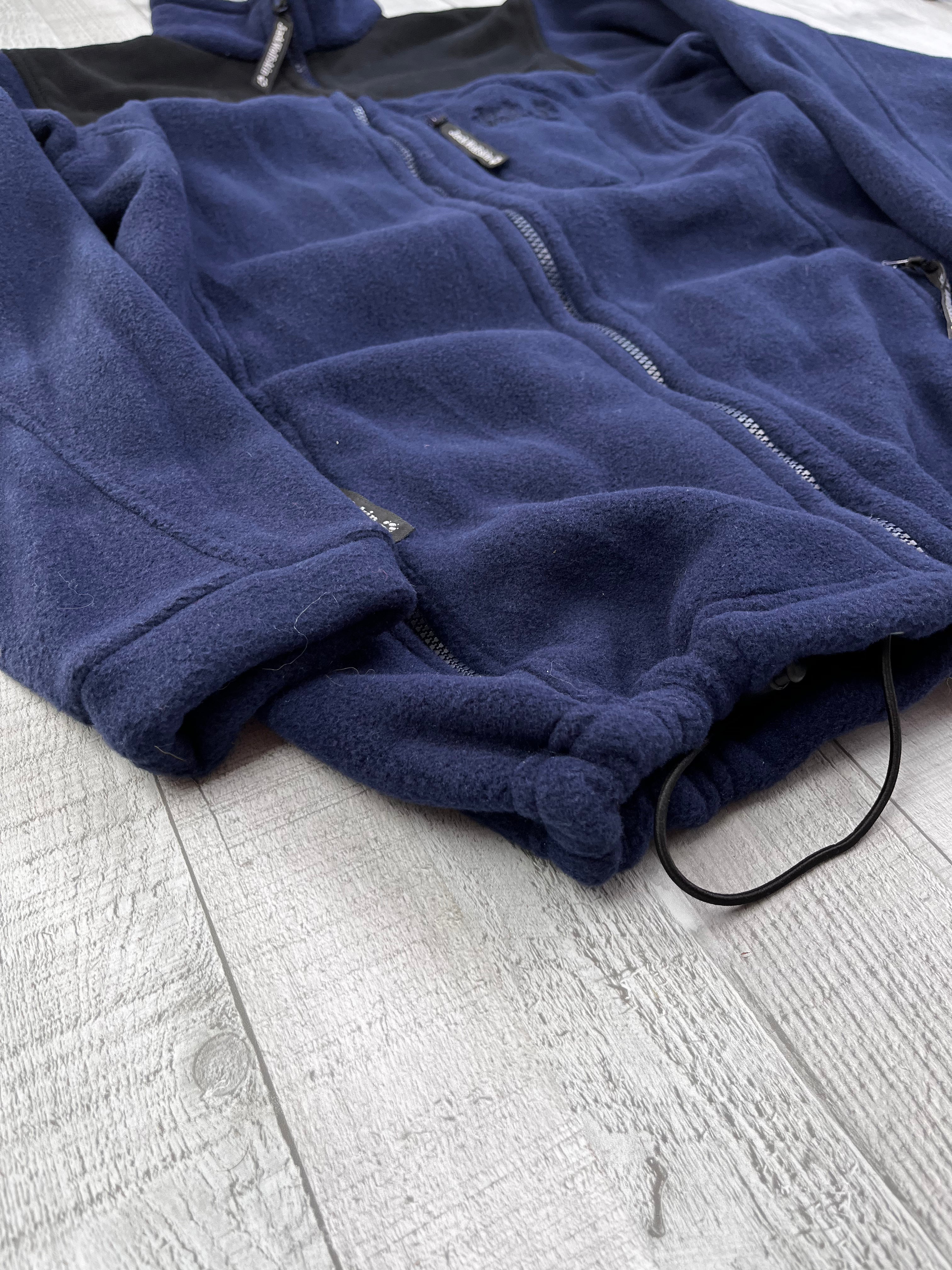 Jack Wolfskin Vintage Fleecejacke Y2K Wie Neu Lila Schwarz S