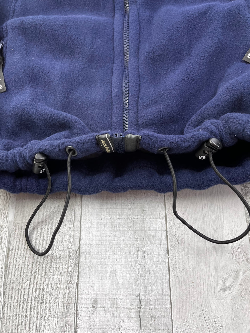 Jack Wolfskin Vintage Fleecejacke Y2K Wie Neu Lila Schwarz S