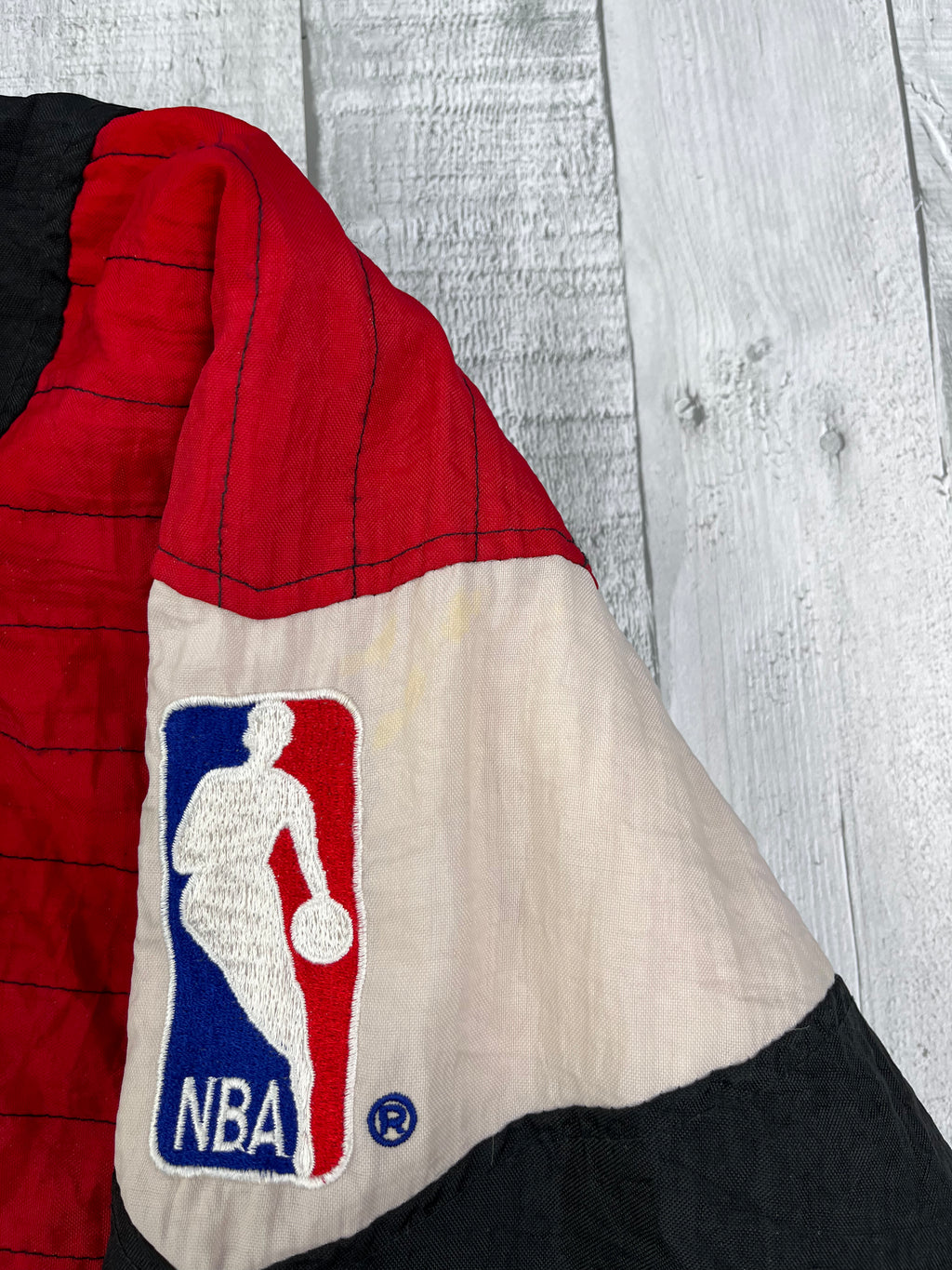 Starter NBA Vintage Windbreaker Miami Heats Oversize 90s Schwarz Rot S