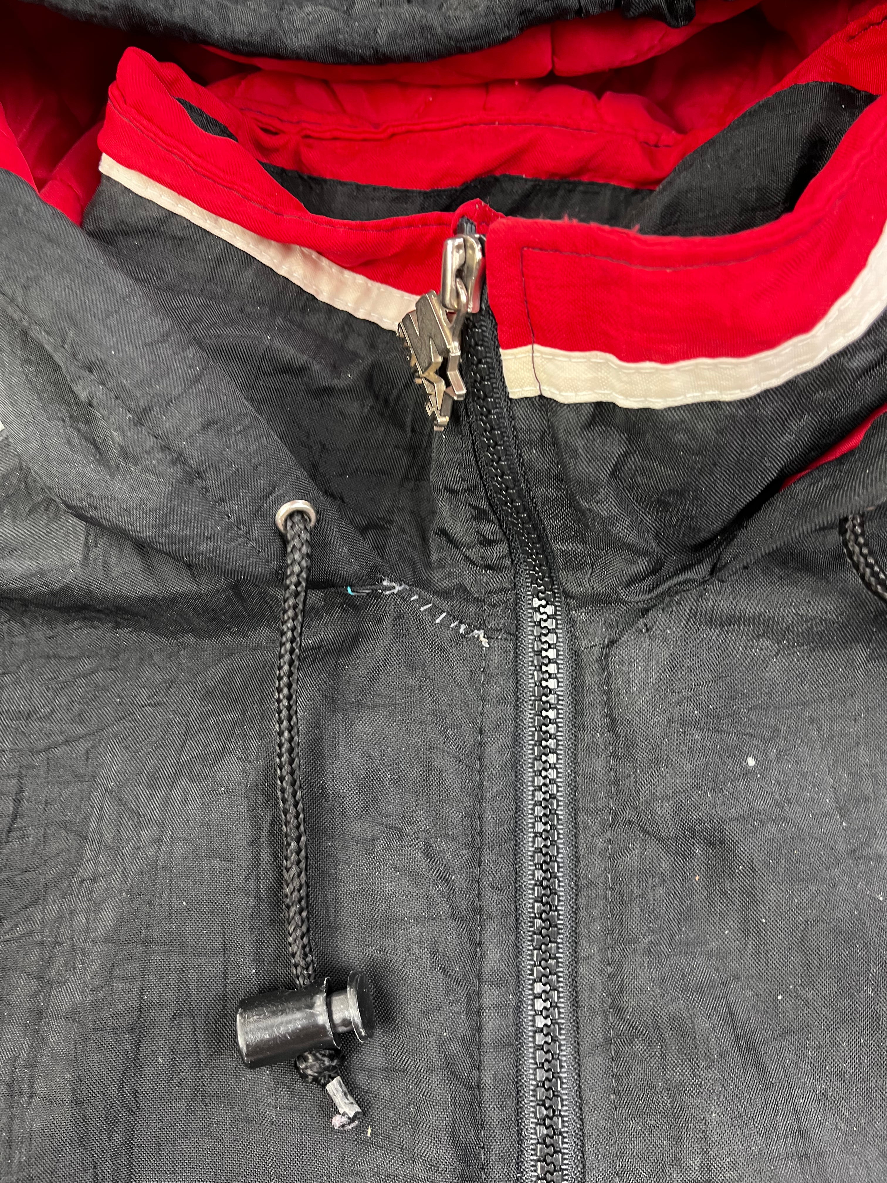 Starter NBA Vintage Windbreaker Miami Heats Oversize 90s Schwarz Rot S