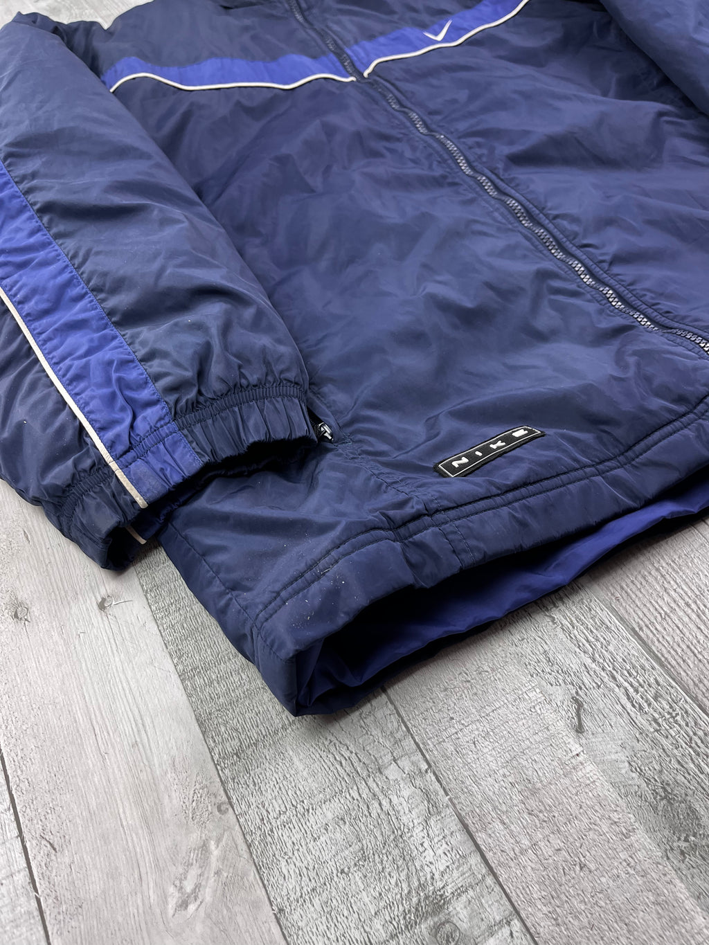 Nike Vintage Jacke Übergang Y2K Navy Blau M