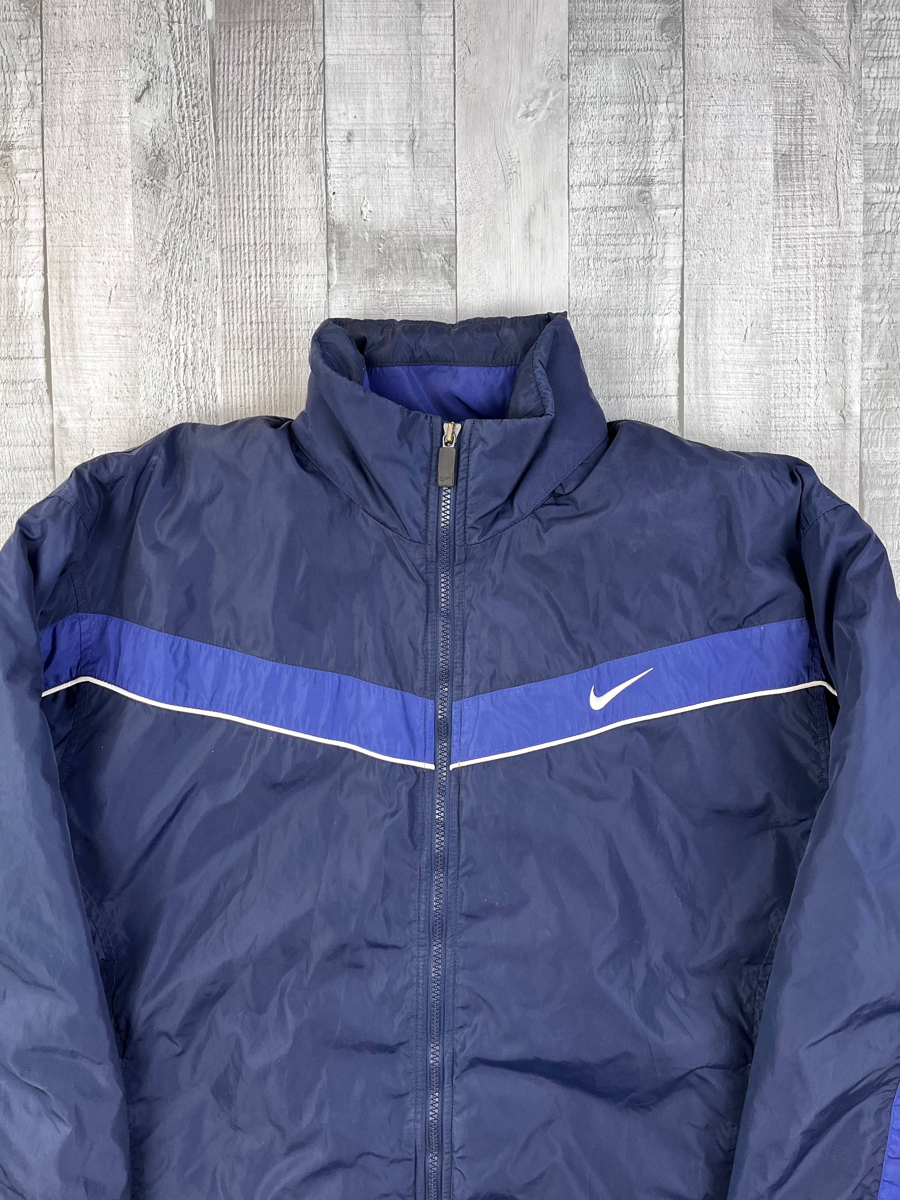 Nike Vintage Jacke Übergang Y2K Navy Blau M