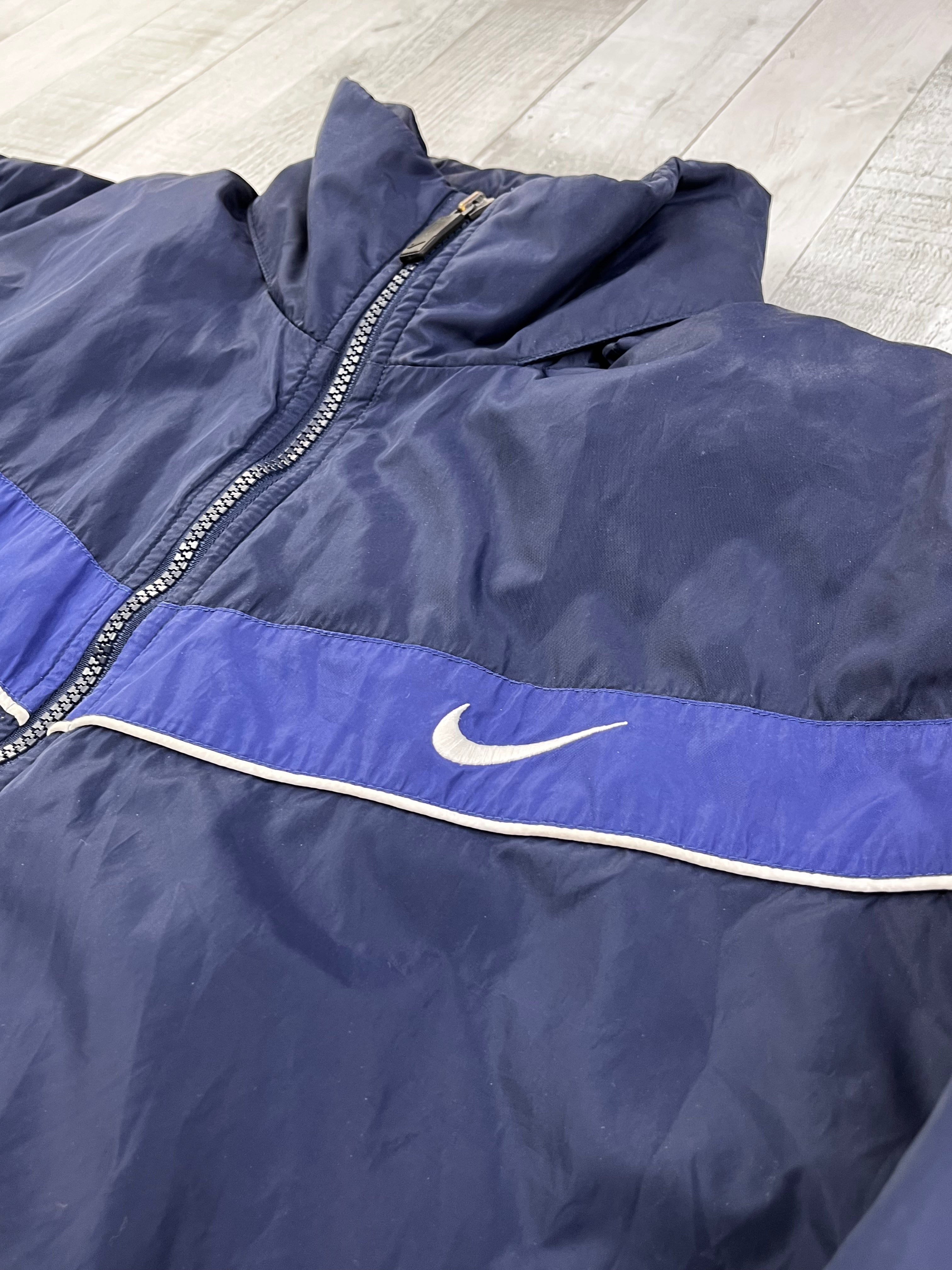 Nike Vintage Jacke Übergang Y2K Navy Blau M