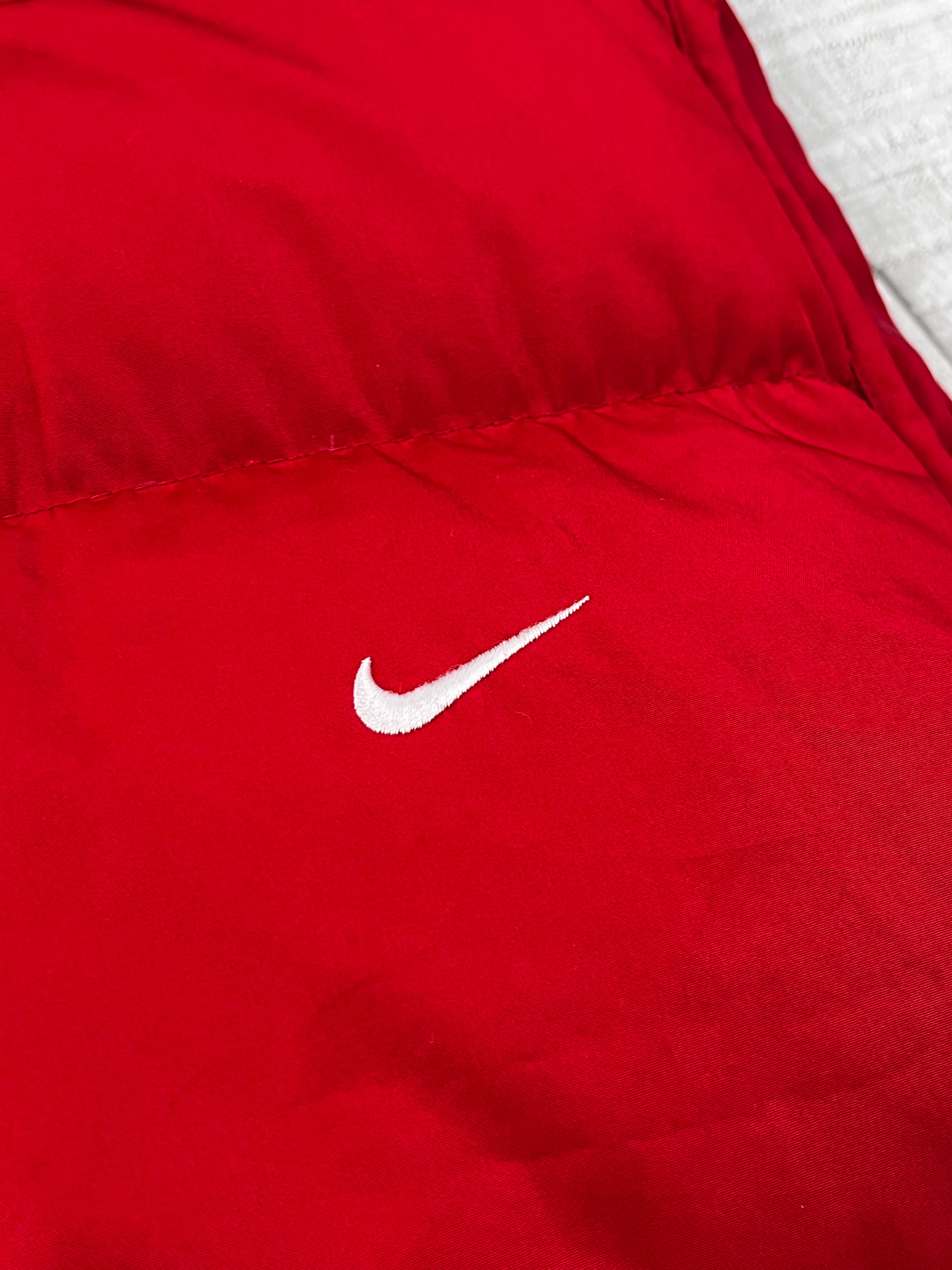 Nike Vintage Daunenweste Y2K Rot M