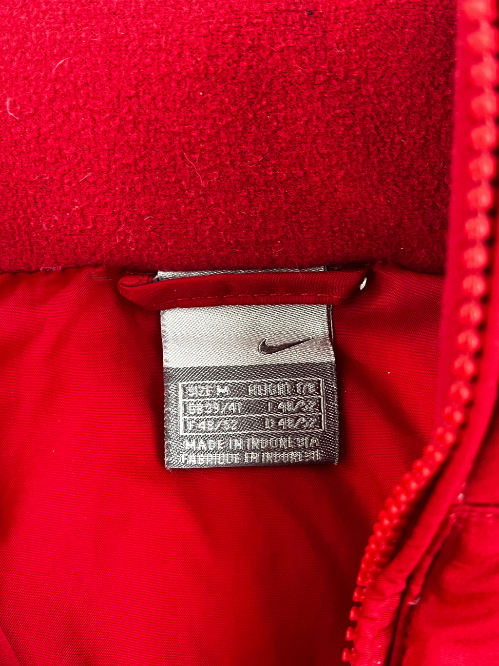 Nike Vintage Daunenweste Y2K Rot M