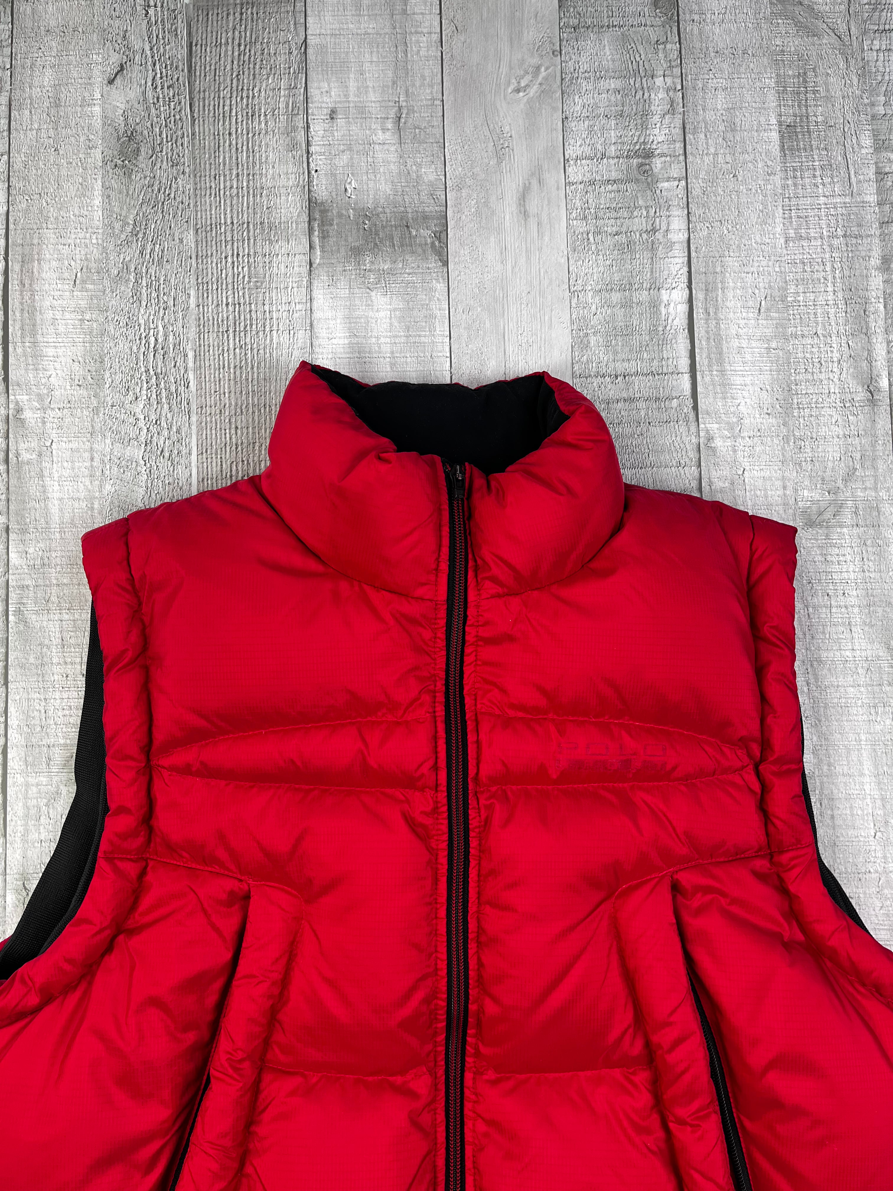 Polo Sport Ralph Lauren Vintage Daunenweste 67 Y2K Rot M