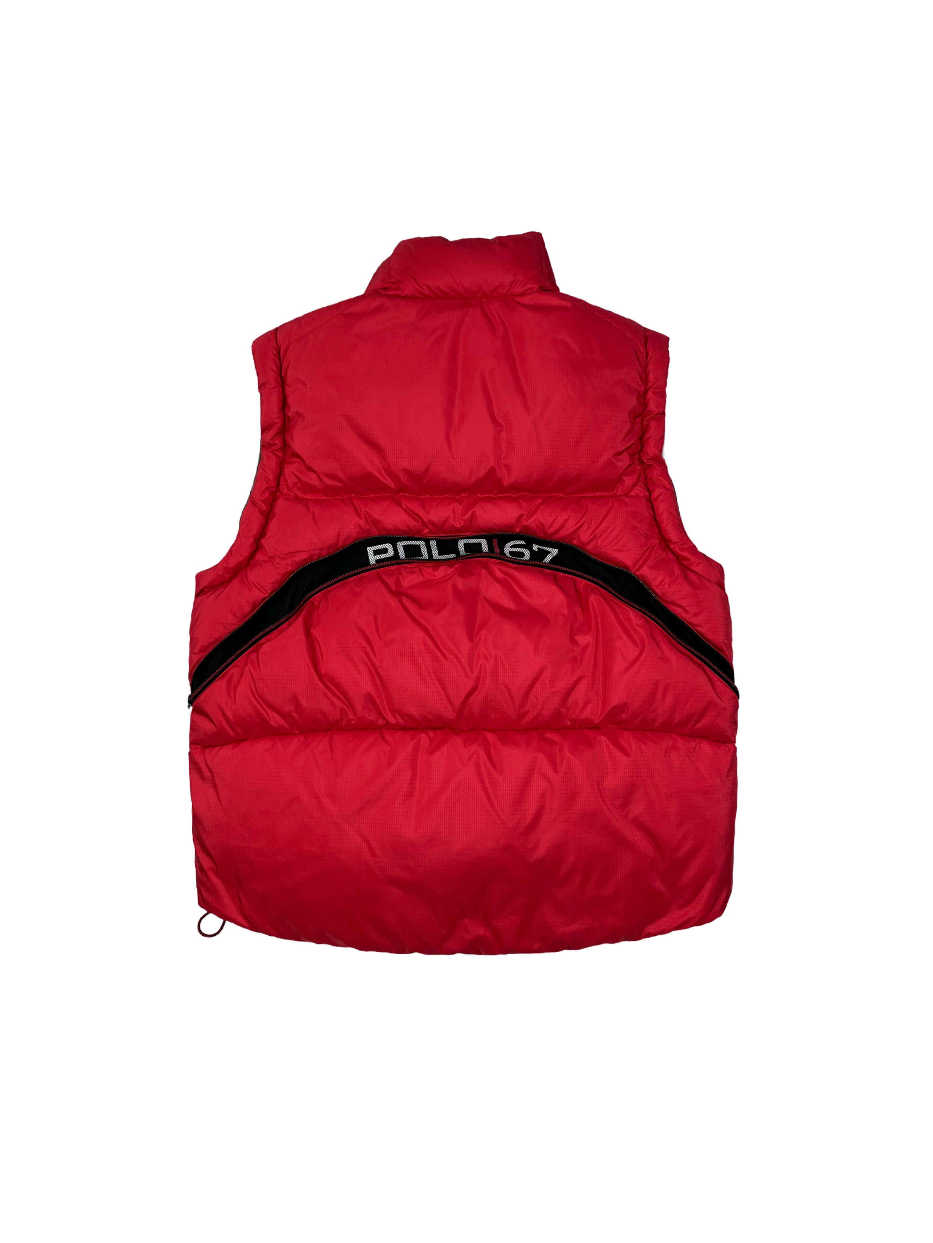 Polo Sport Ralph Lauren Vintage Daunenweste 67 Y2K Rot M