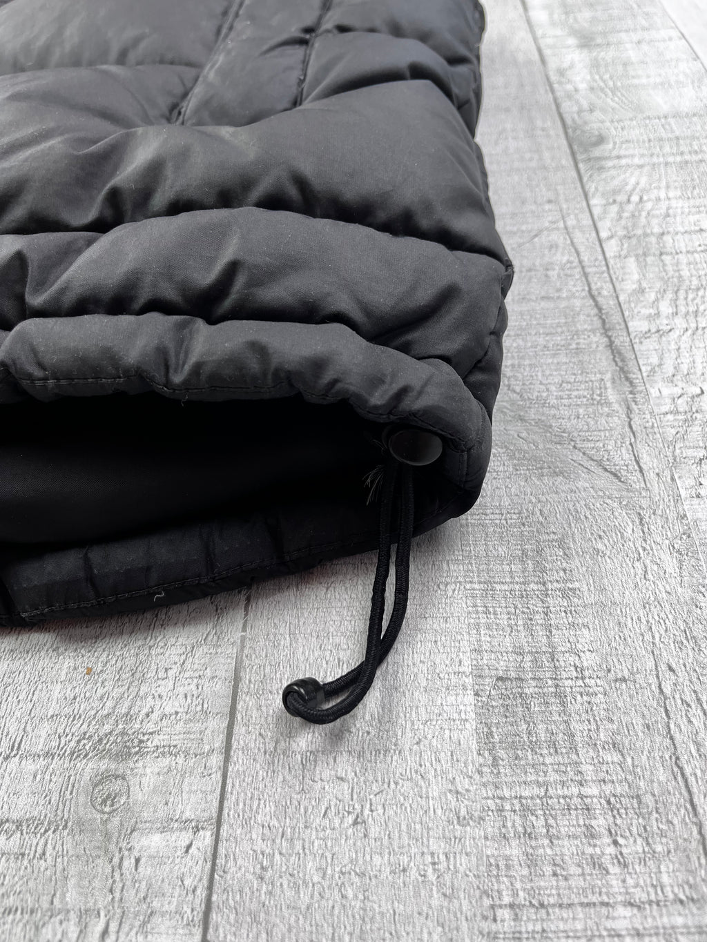 Nike Vintage Daunenjacke Y2K Gummizug Schwarz S