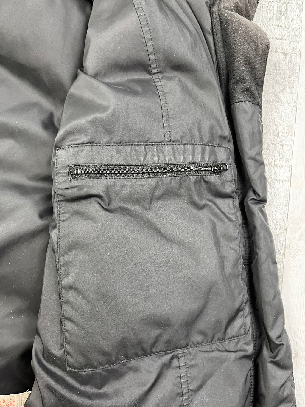 Nike Vintage Daunenjacke Y2K Gummizug Schwarz S