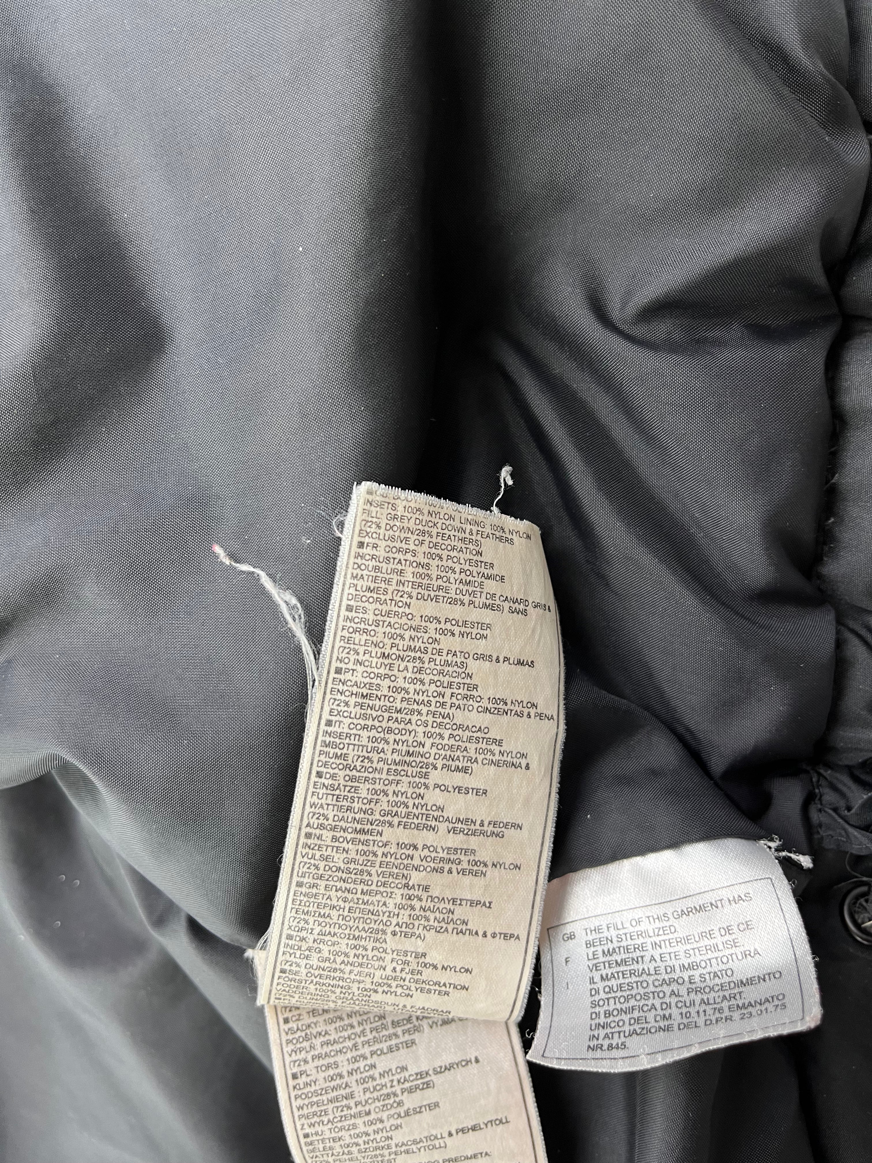 Nike Vintage Daunenjacke Y2K Gummizug Schwarz S