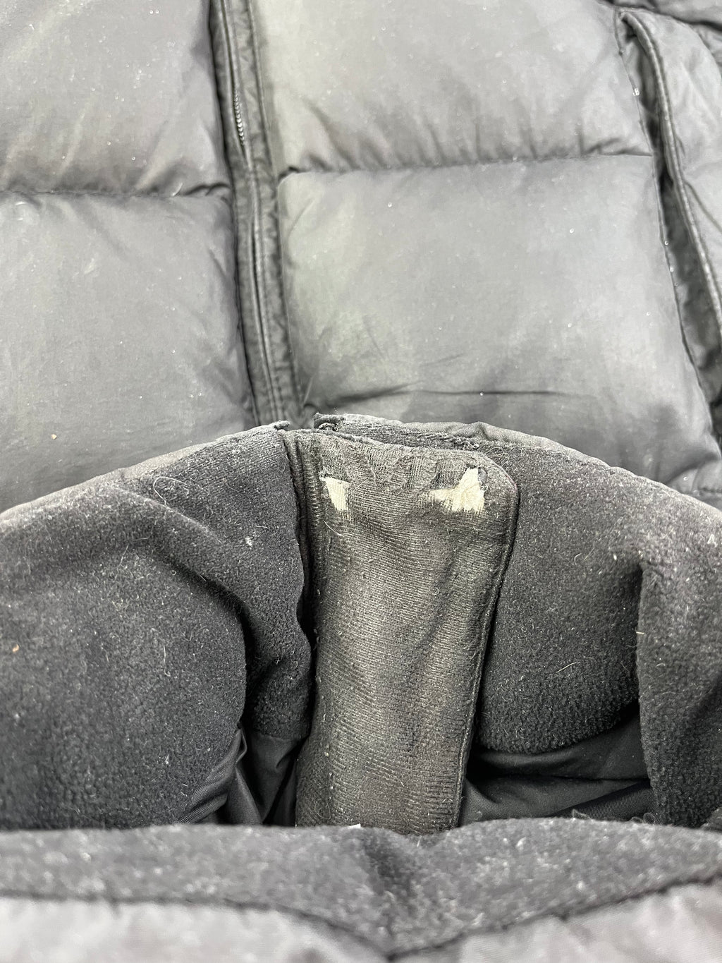 Nike Vintage Daunenjacke Y2K Gummizug Schwarz S