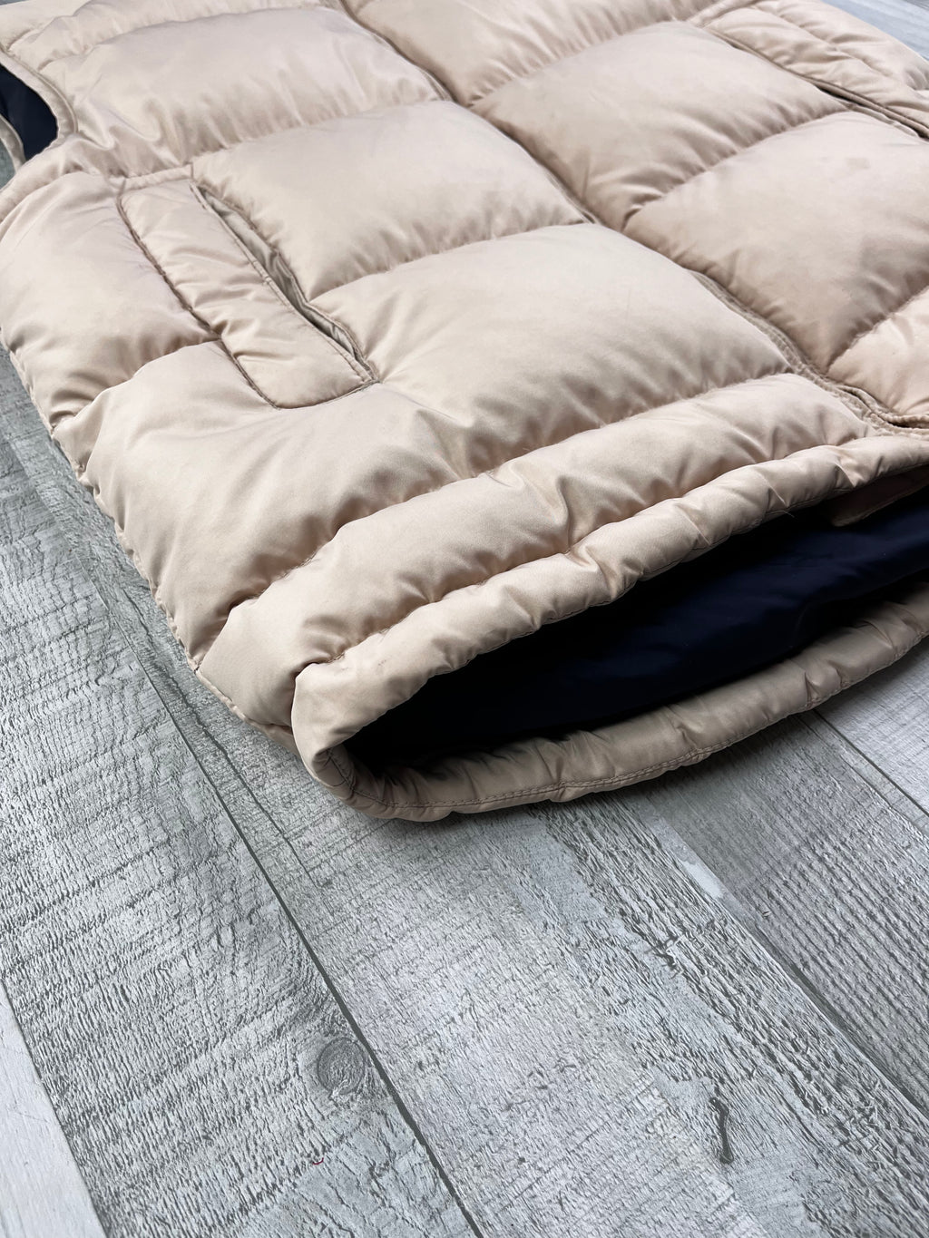 Nike Vintage Daunenweste Gummizug Y2K Beige M