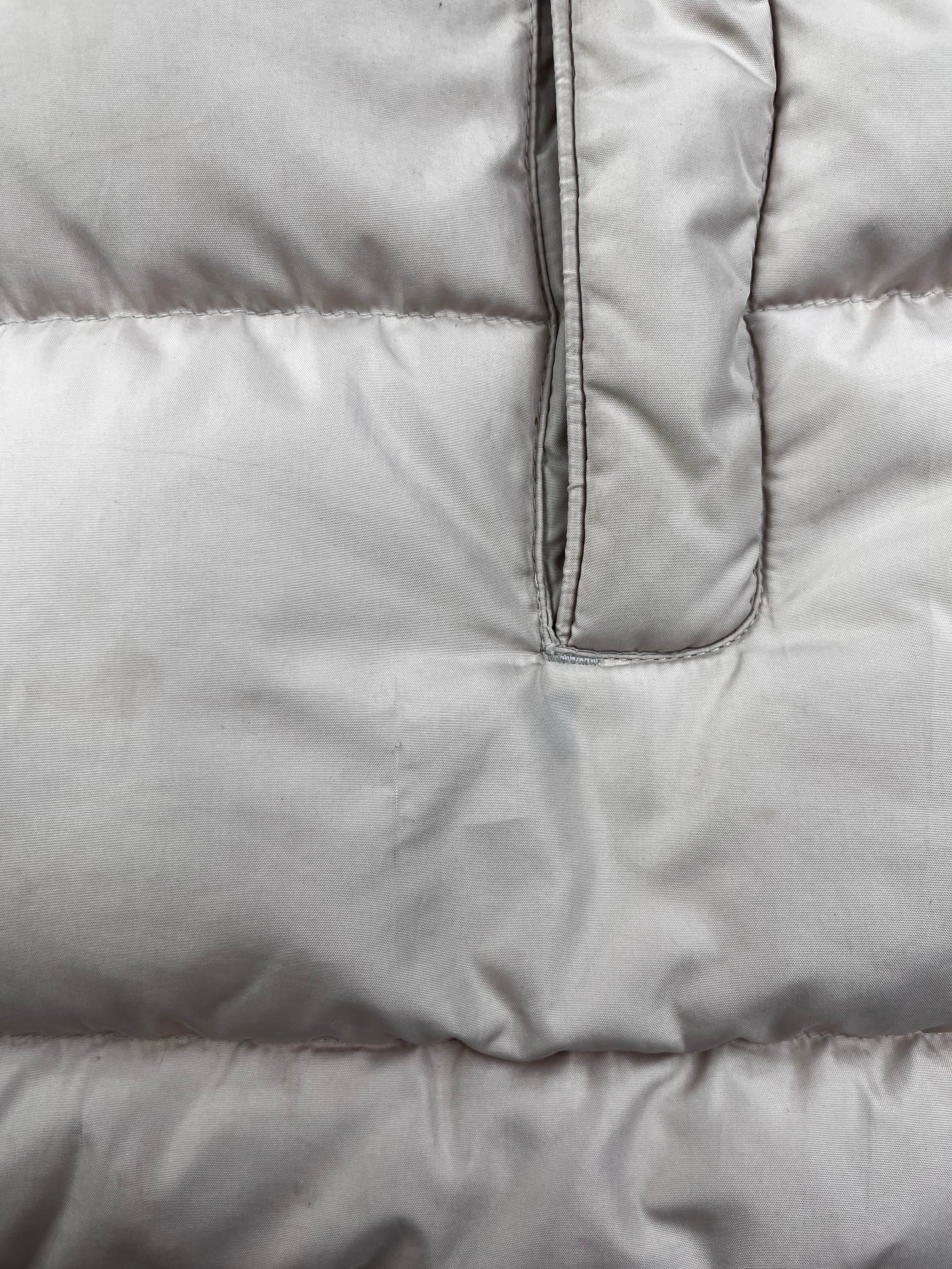 Nike Vintage Daunenweste Gummizug Y2K Beige M