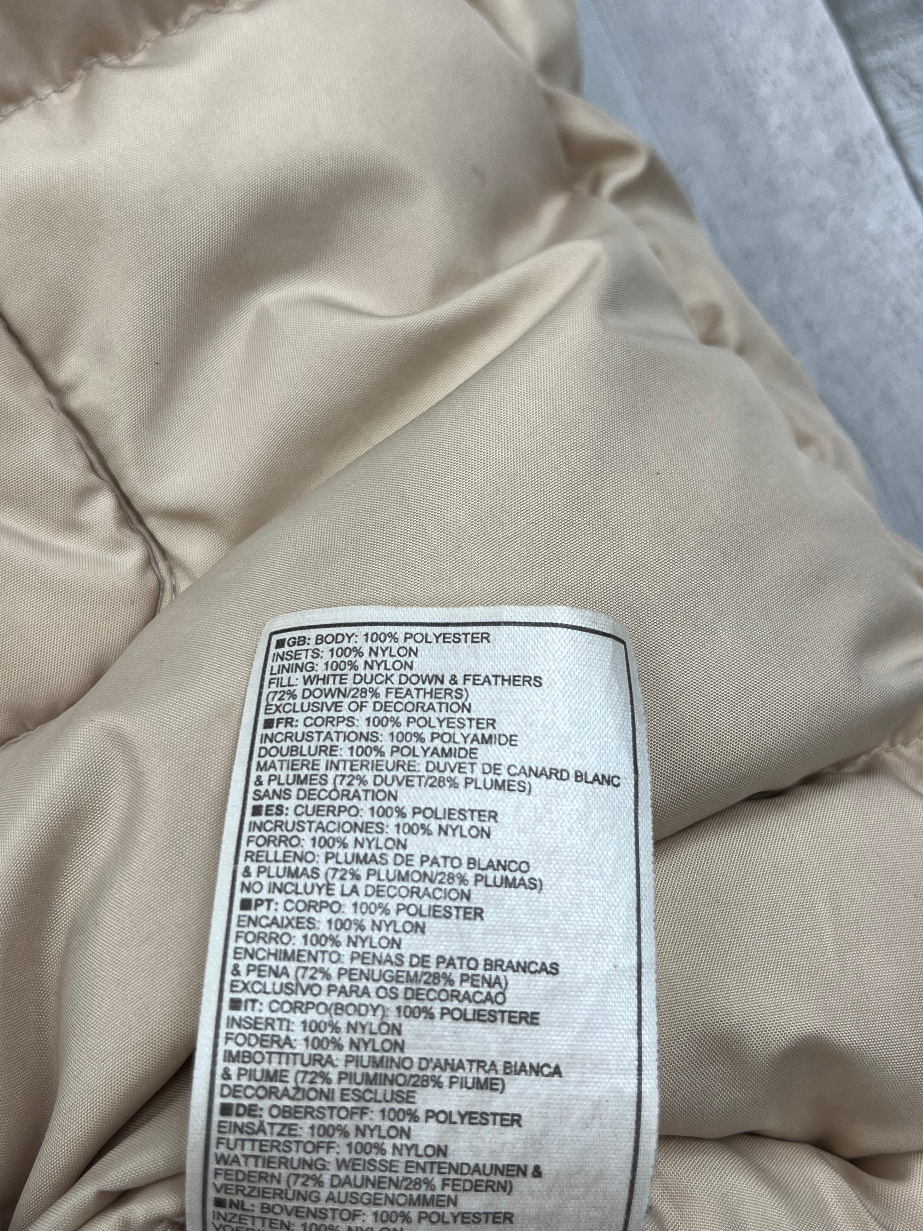 Nike Vintage Daunenweste Gummizug Y2K Beige M